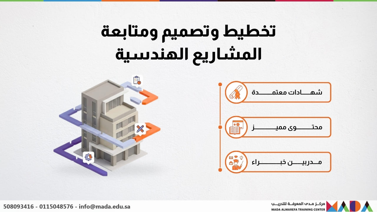 تخطيط وتصميم ومتابعة المشاريع الهندسية