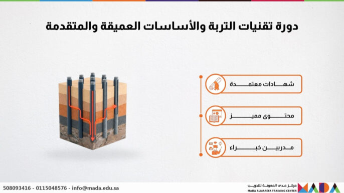 دورة تقنيات التربة والأساسات العميقة والمتقدمة