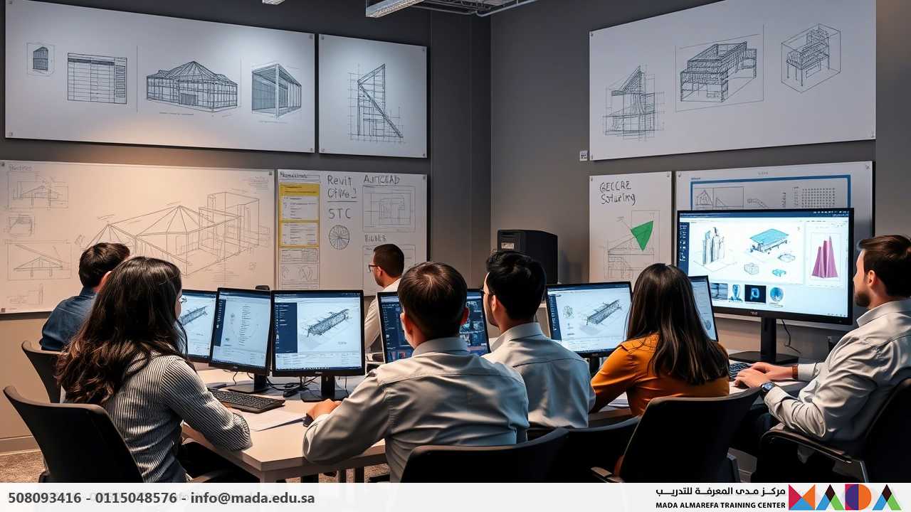 دورة تقنيات التصميم الإنشائي باستخدام AutoCAD وRevit