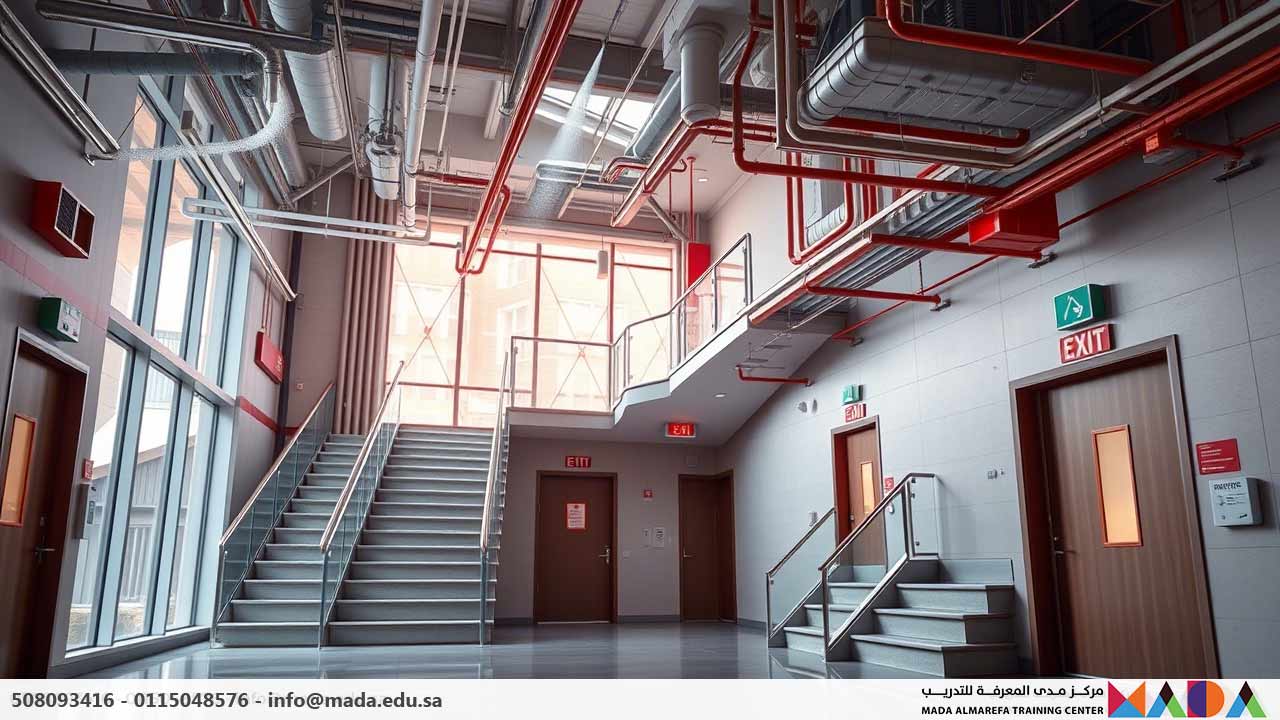 دورة المعايير العالمية في تصميم أنظمة الحريق للمباني