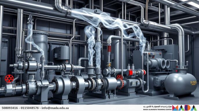 دورة صيانة وتصميم أنظمة الهواء المضغوط