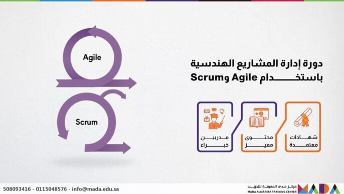 دورة إدارة المشاريع الهندسية باستخدام Agile وScrum
