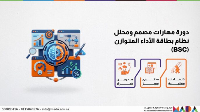دورة مهارات مصمم ومحلل نظام بطاقة الأداء المتوازن (BSC)