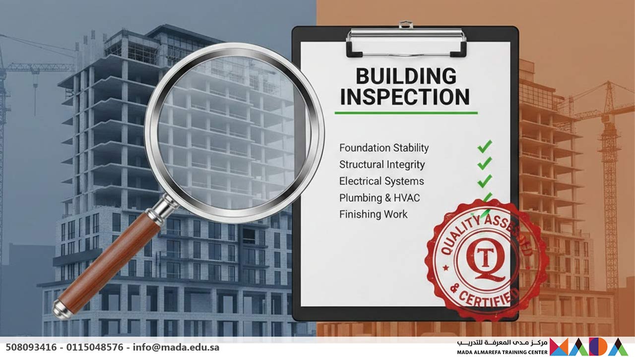 دورة مهارات فحص المباني الجاهزة وجودة البناء