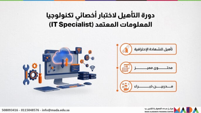دورة التأهيل لاختبار أخصائي تكنولوجيا المعلومات المعتمد (IT Specialist)