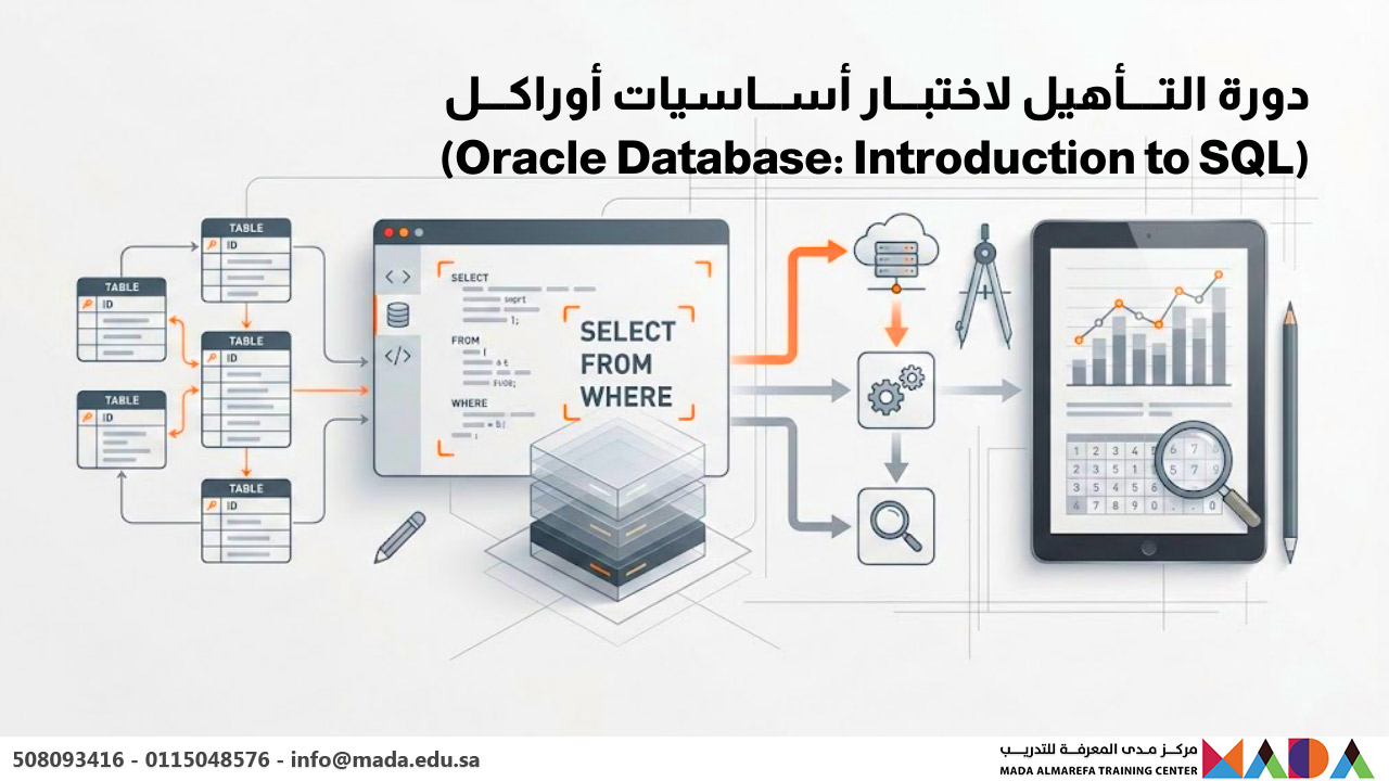 دورة التأهيل لاختبار أساسيات أوراكل (Oracle Database: Introduction to SQL)
