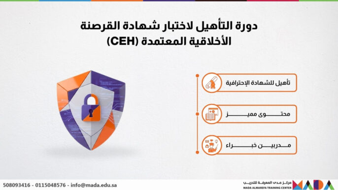 دورة التأهيل لاختبار شهادة القرصنة الأخلاقية المعتمدة (CEH)