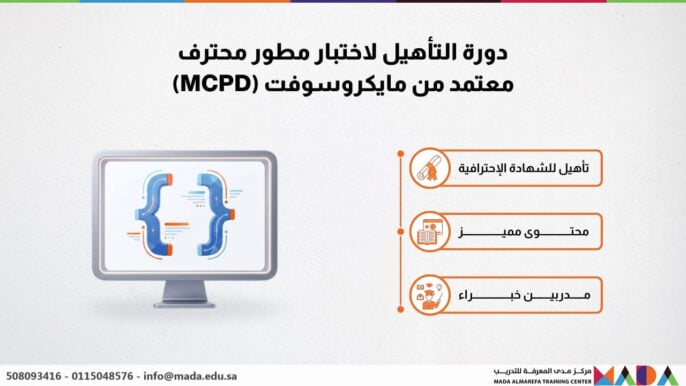 دورة التأهيل لاختبار مطور محترف معتمد من مايكروسوفت (MCPD)