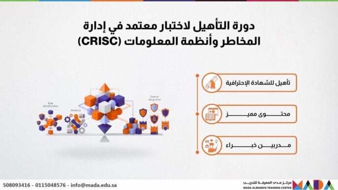 دورة التأهيل لاختبار معتمد في إدارة المخاطر وأنظمة المعلومات (CRISC)