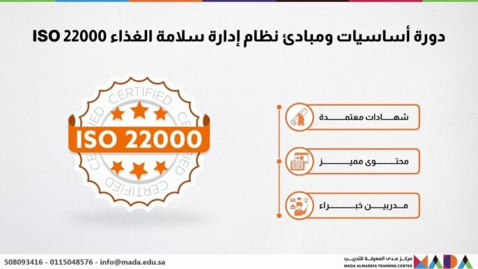 دورة أساسيات ومبادئ نظام إدارة سلامة الغذاء ISO 22000
