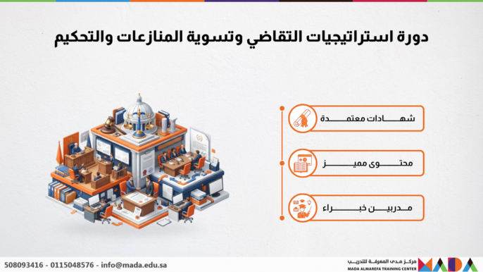 دورة استراتيجيات التقاضي وتسوية المنازعات والتحكيم