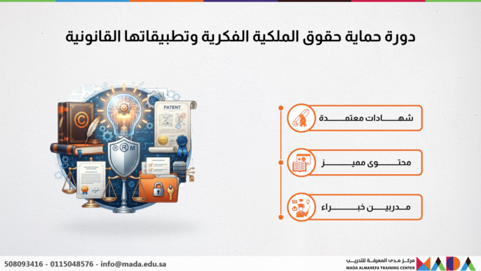 دورة حماية حقوق الملكية الفكرية وتطبيقاتها القانونية