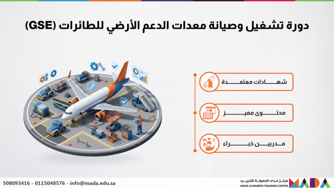 دورة تشغيل وصيانة معدات الدعم الأرضي للطائرات (GSE)
