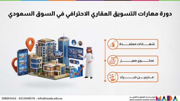دورة مهارات التسويق العقاري الاحترافي في السوق السعودي