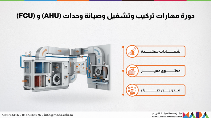 دورة مهارات تركيب وتشغيل وصيانة وحدات (AHU) و (FCU)
